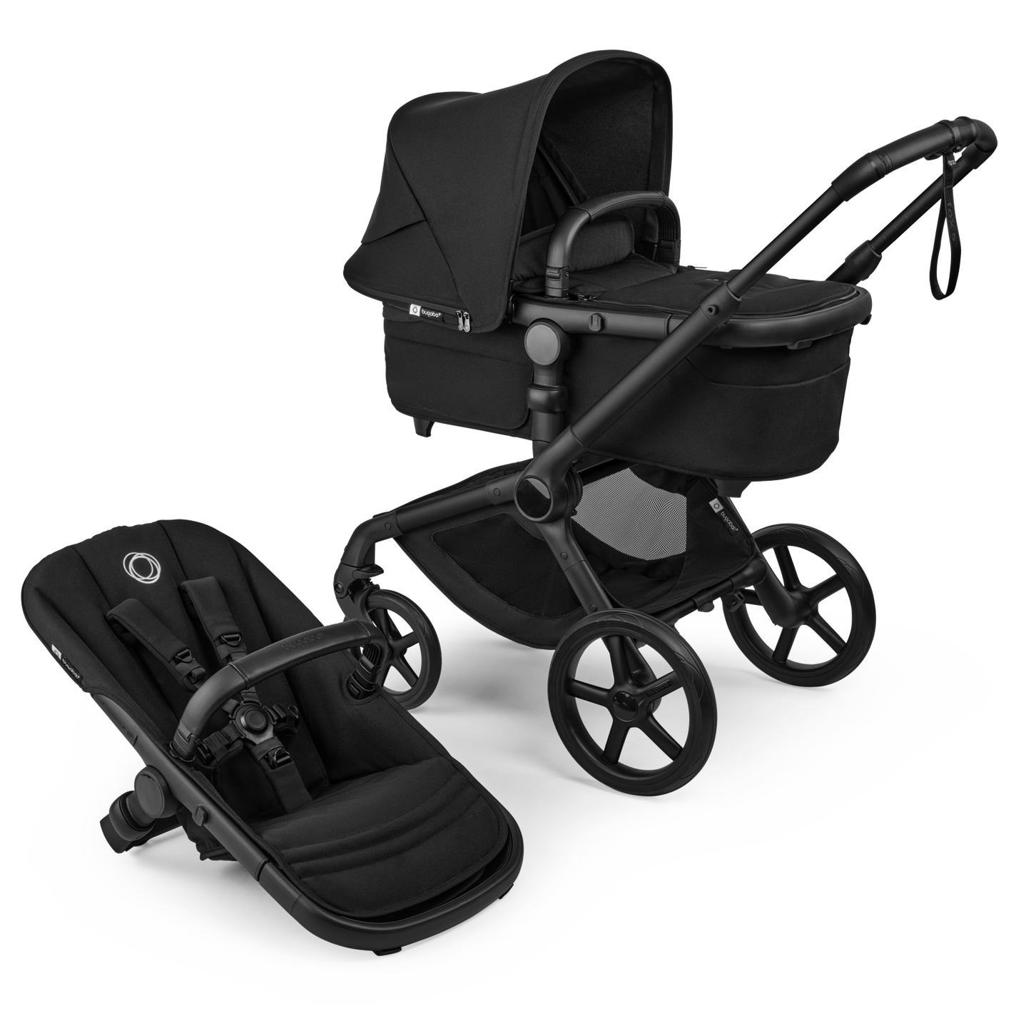 Bugaboo Fox 5 Renew carrycot and seat pushchair in Heritage Black