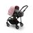 Bugaboo Bee 6 bassinet and seat stroller soft pink sun canopy, grey mélange fabrics, black base - Thumbnail Slide 2 of 3