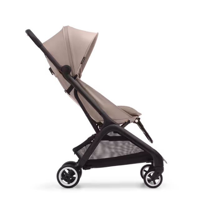 Bugaboo Butterfly travel stroller black base, desert taupe fabrics, desert taupe sun canopy - Main Image Slide 2 of 13