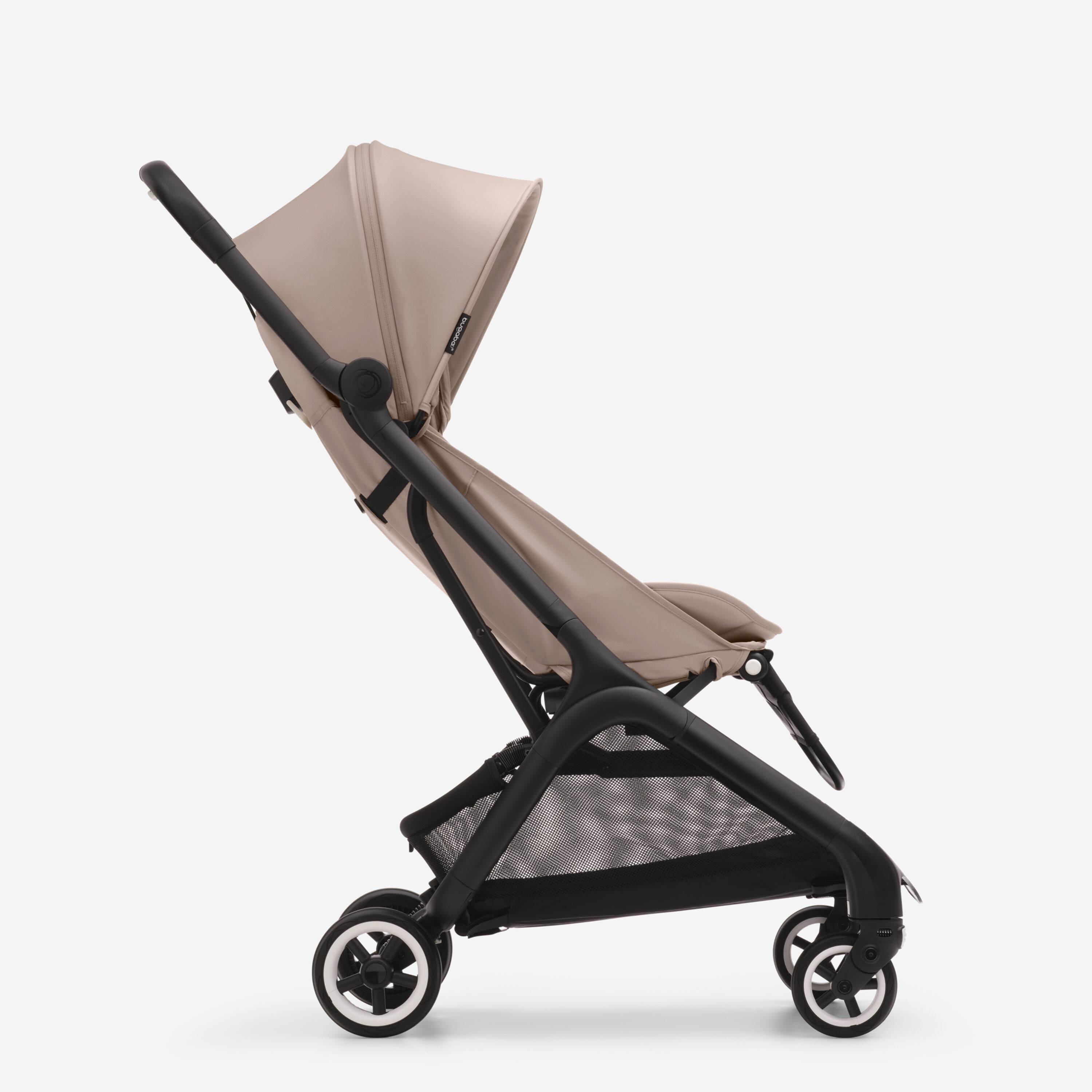 Bugaboo Butterfly travel stroller black base, desert taupe fabrics, desert taupe sun canopy - Main Modal Image Slide 2 of 13