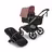 Bugaboo Fox 5 Renew 2-in-1 stroller graphite base, heritage black fabrics, dusty pink sun canopy - Thumbnail Slide 1 of 12