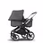 Bugaboo Fox 2 seat and carrycot pushchair grey melange sun canopy, grey melange fabrics, aluminium chassis - Thumbnail Slide 2 of 10