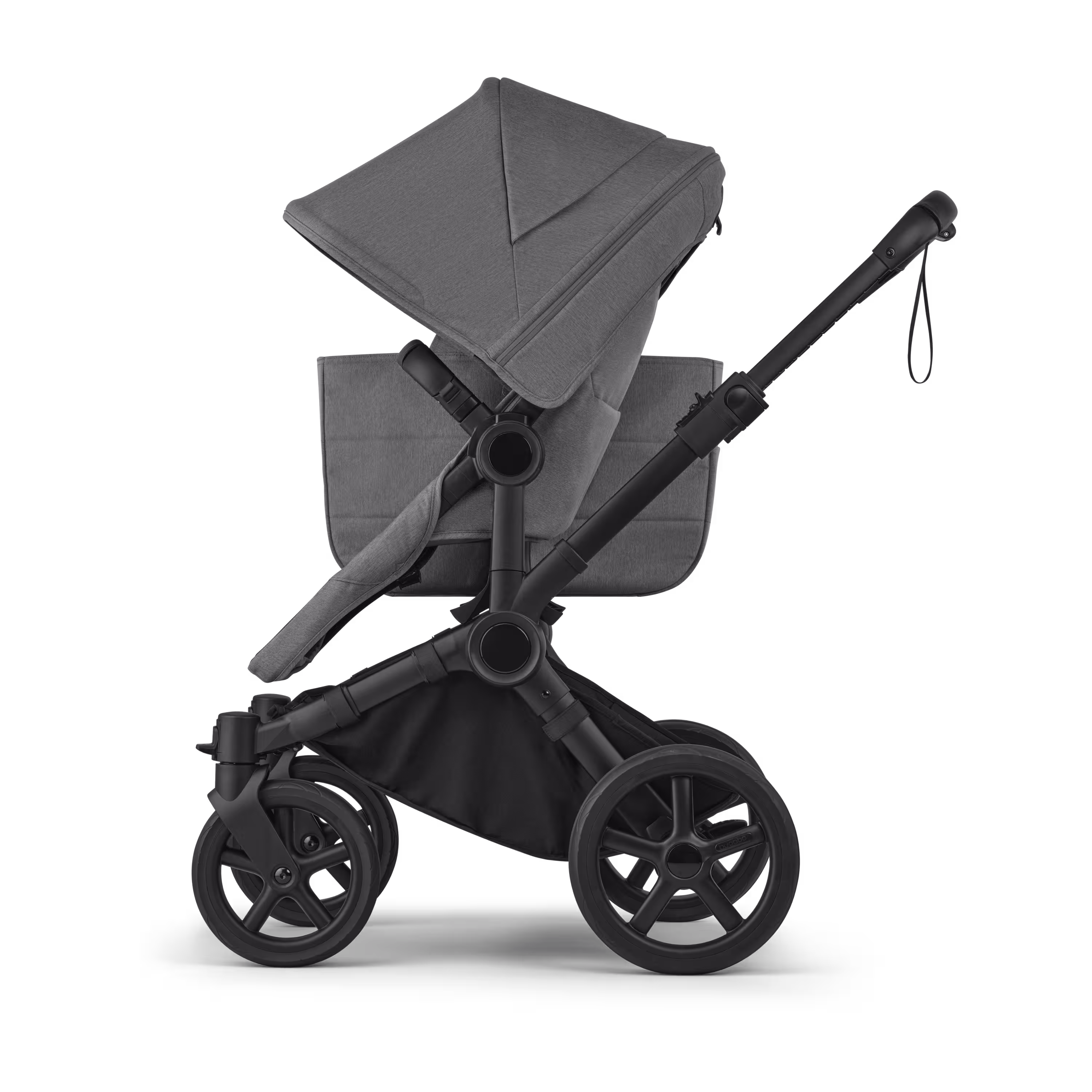 Bugaboo Donkey 6 2-in-1  pushchair black base, moon grey fabrics, moon grey sun canopy - Main Modal Image Slide 4 of 9