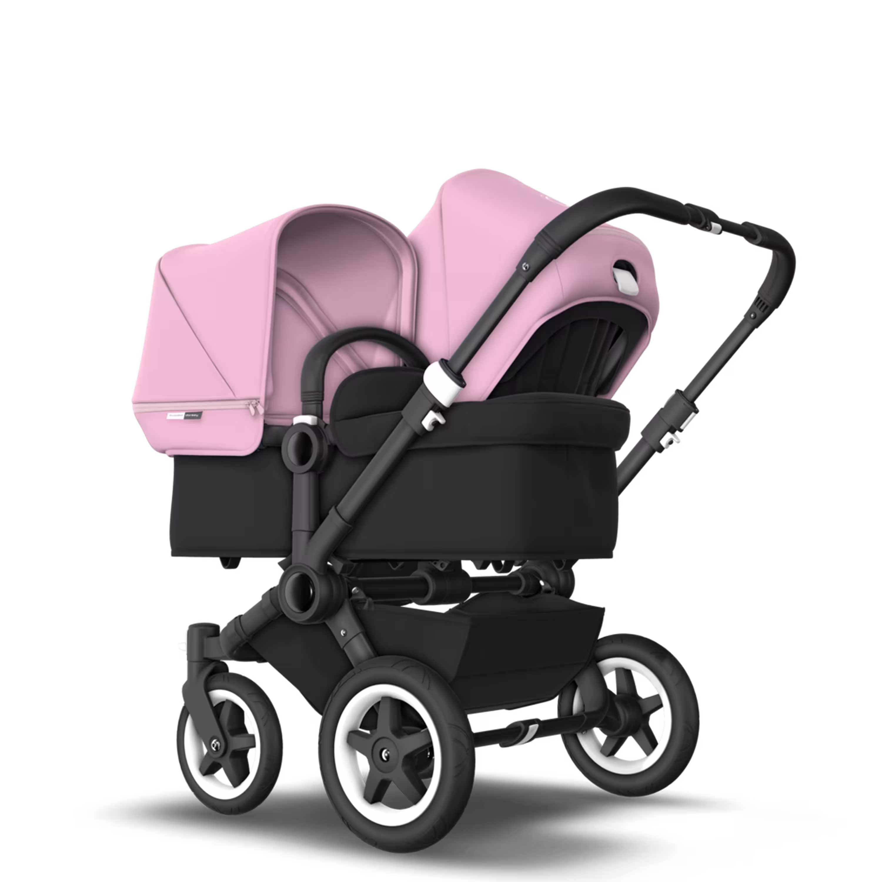 US - D2D stroller bundle black, black, soft pink - Main Modal Image Slide 1 of 3