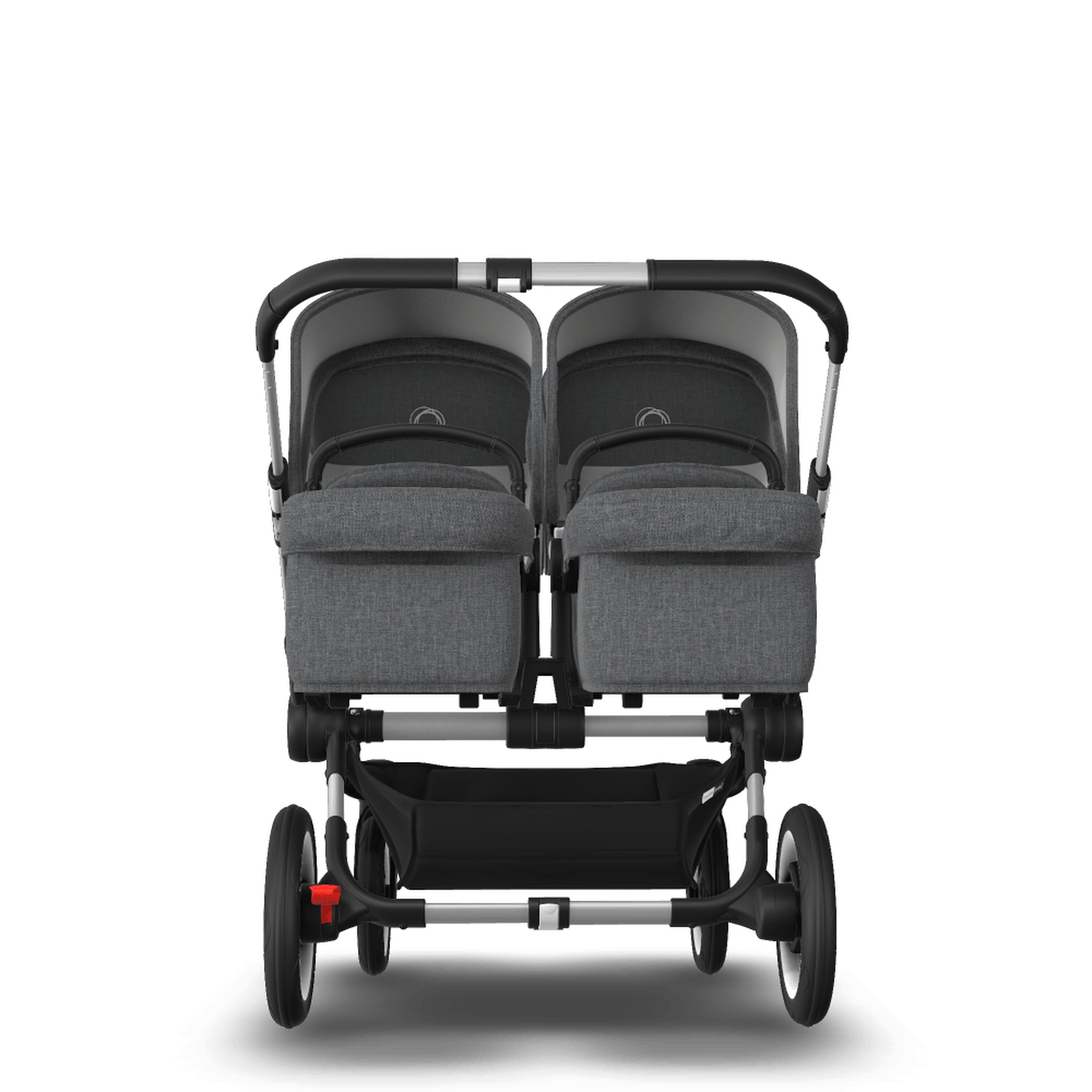 AU - Bugaboo Donkey 3 Twin Seat and Bassinet Stroller Grey Melange, Aluminum chassis - Main Modal Image Slide 2 of 8