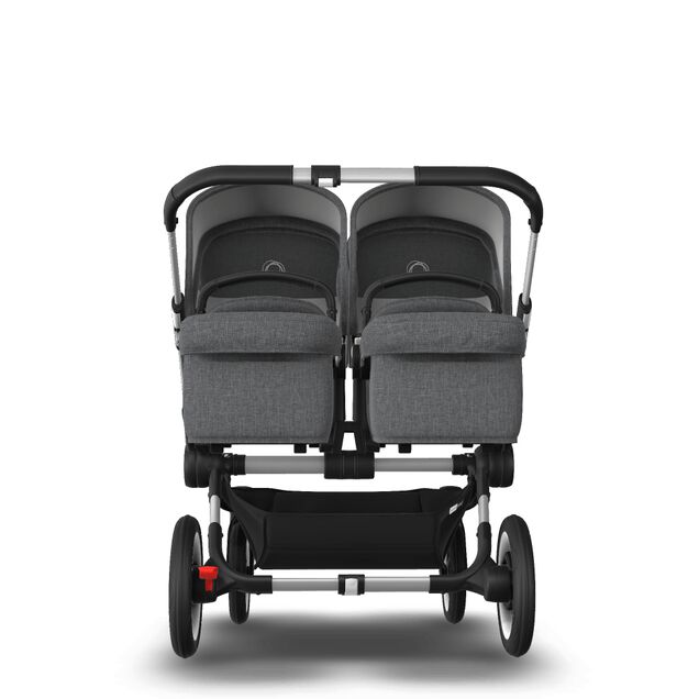 AU - Bugaboo Donkey 3 Twin Seat and Bassinet Stroller Grey Melange, Aluminum chassis - Main Image Slide 2 of 8