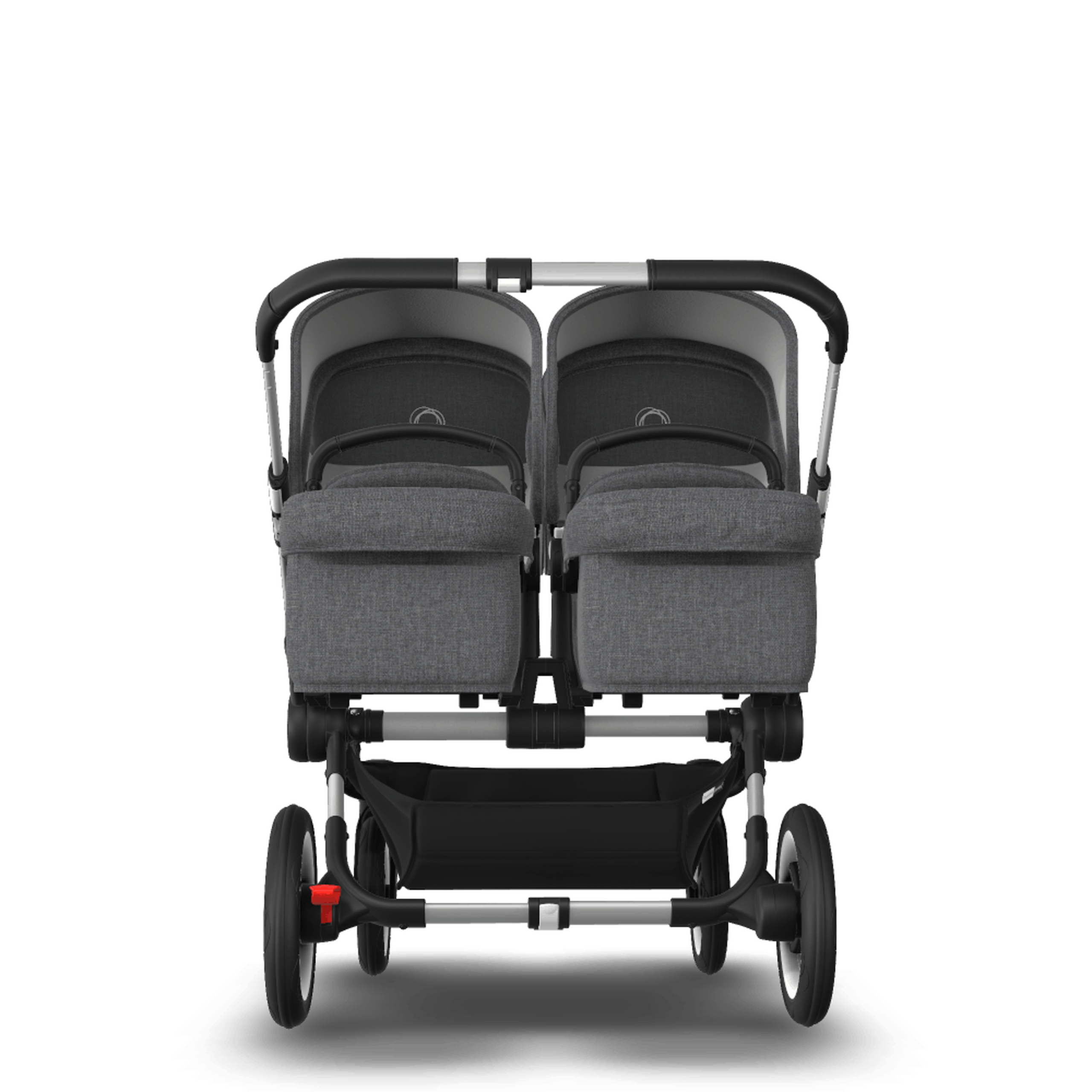 AU - Bugaboo Donkey 3 Twin Seat and Bassinet Stroller Grey Melange, Aluminum chassis - Thumbnail Slide 2 of 8