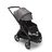 Passeggino Bugaboo Dragonfly con seduta e telaio black, tessuti midnight black e cappottina grey melange. La cappottina parasole è completamente estesa. - Thumbnail Slide 3 of 16