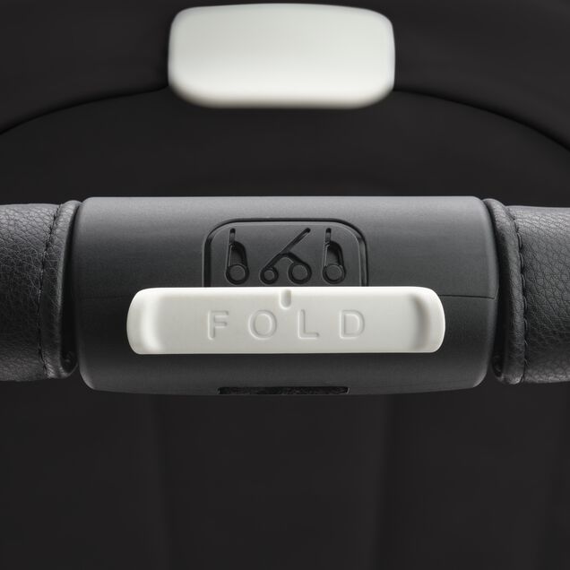 Bugaboo Dragonfly 2-in-1 stroller black base, midnight black fabrics, dark cherry red sun canopy - Main Image Slide 14 of 16