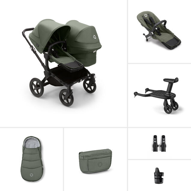 Bugaboo Donkey 5 Duo Unverzichtbare Kinderwagen-Sets (mit Mitfahrbrett) - Main Image Slide 1 of 7