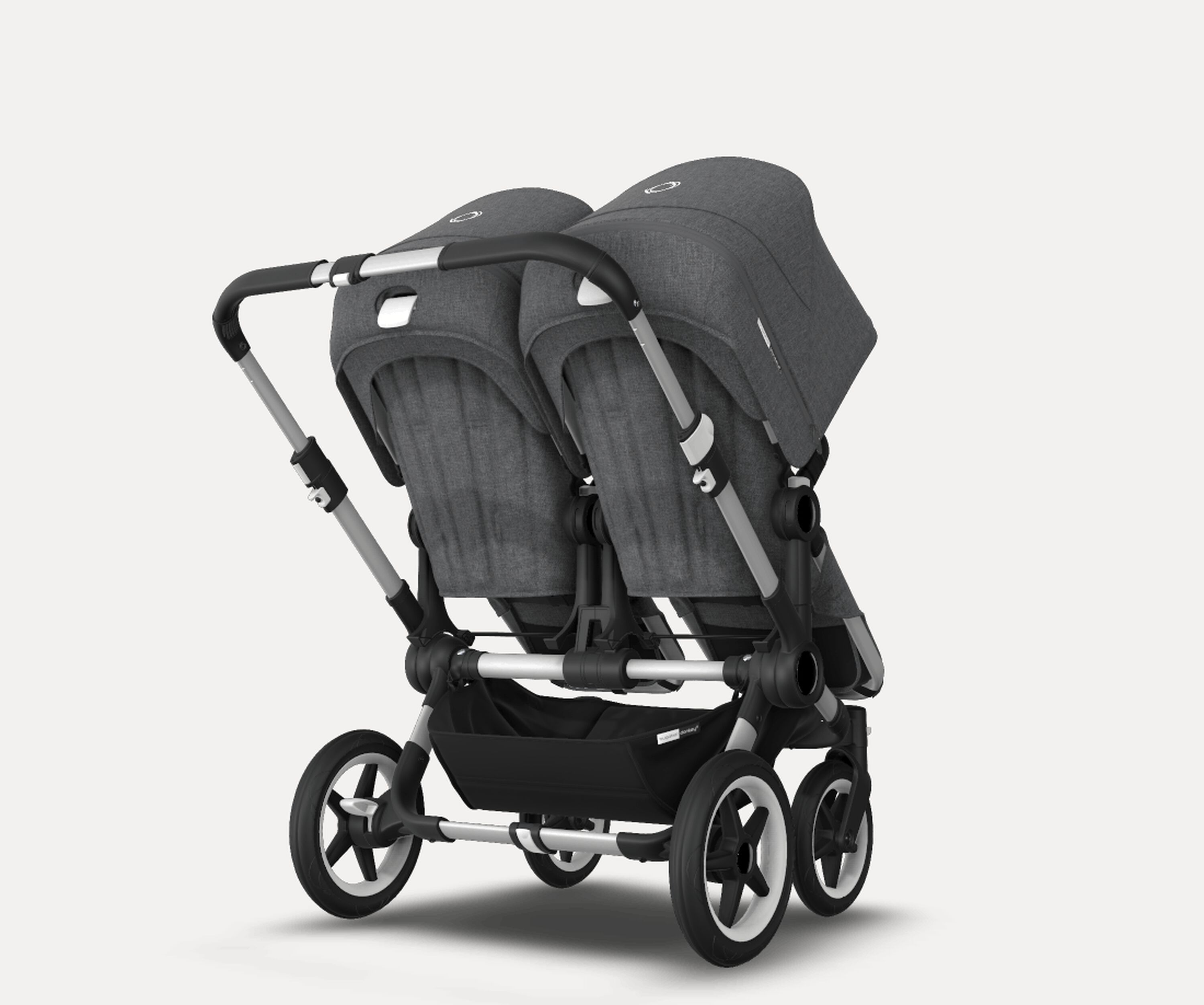 US - Bugaboo D3T stroller bundle aluminum grey melange grey melange - Main Modal Image Slide 5 of 6