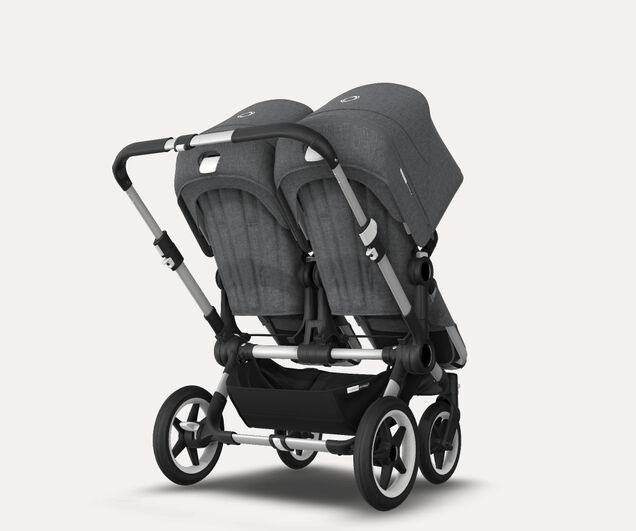 US - Bugaboo D3T stroller bundle aluminum grey melange grey melange - Main Image Slide 5 of 6