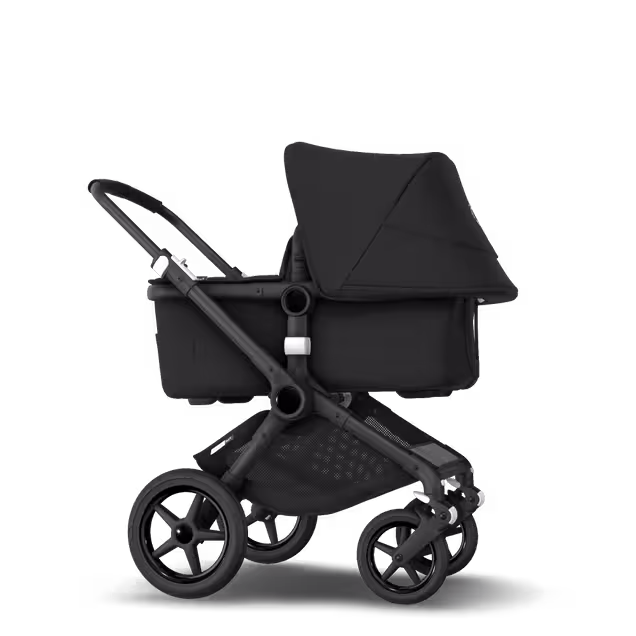 Bugaboo Fox 2 seat and bassinet stroller black sun canopy, black fabrics, black base - Main Image Slide 4 of 10