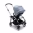 Bugaboo Bee 6 seat stroller vapor blue sun canopy, black fabrics, aluminium base - Thumbnail Slide 2 of 2