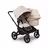 Bugaboo Donkey 5 Duo double pushchair black base, desert taupe fabrics, desert taupe sun canopy - Thumbnail Slide 3 of 5