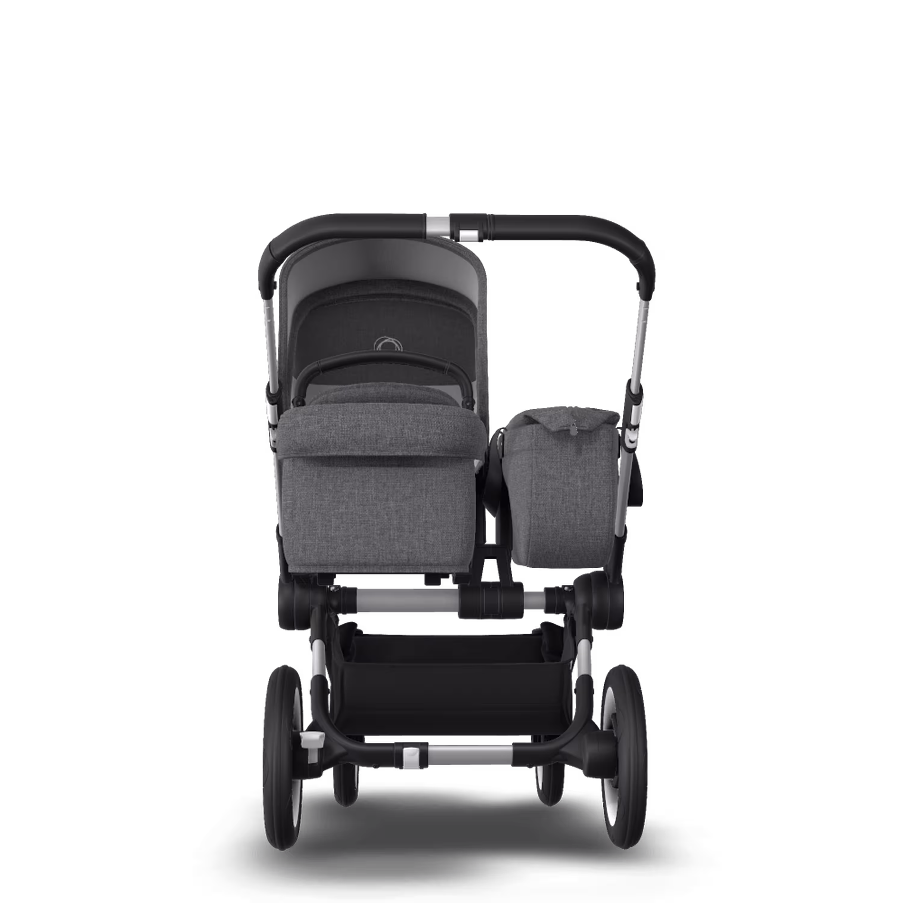 Bugaboo Donkey 3 Mono travel system grey melange sun canopy, grey melange fabrics, aluminium base - Main Modal Image Slide 4 of 18
