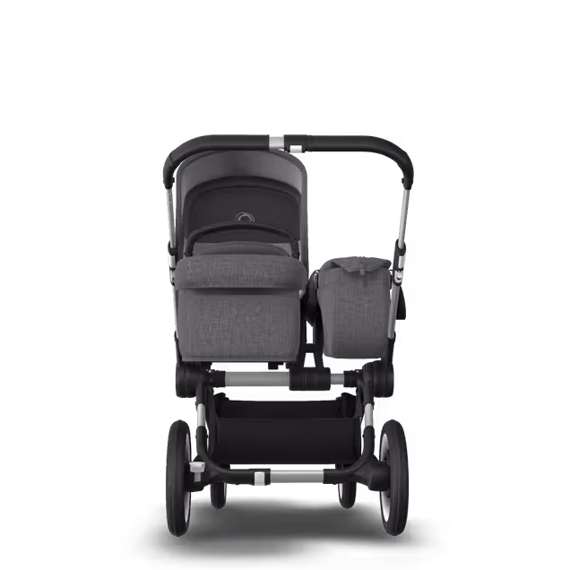 Bugaboo Donkey 3 Mono travel system grey melange sun canopy, grey melange fabrics, aluminium base - Main Image Slide 4 of 18