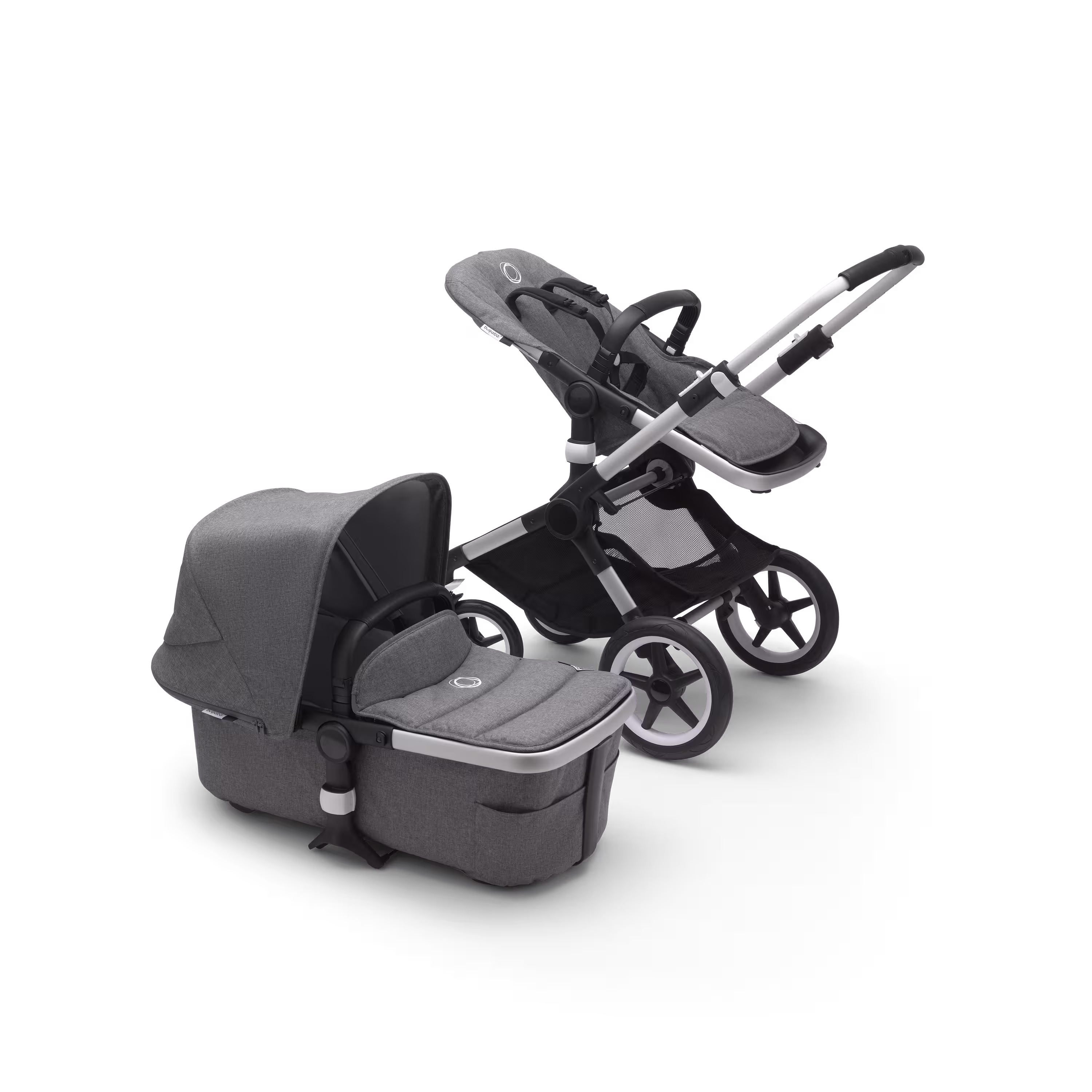 Refurbished Bugaboo Fox2 complete UK ALU/GREY MELANGE-GREY MELANGE - Main Modal Image Slide 2 of 4