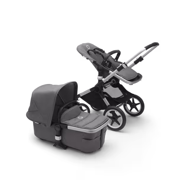 Refurbished Bugaboo Fox2 complete UK ALU/GREY MELANGE-GREY MELANGE - Main Image Slide 2 of 4