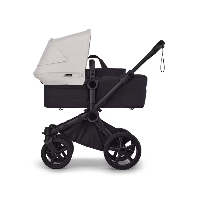 Bugaboo Donkey 6 2-in-1 stroller black base, heritage black fabrics, misty white sun canopy - Main Image Slide 2 of 9