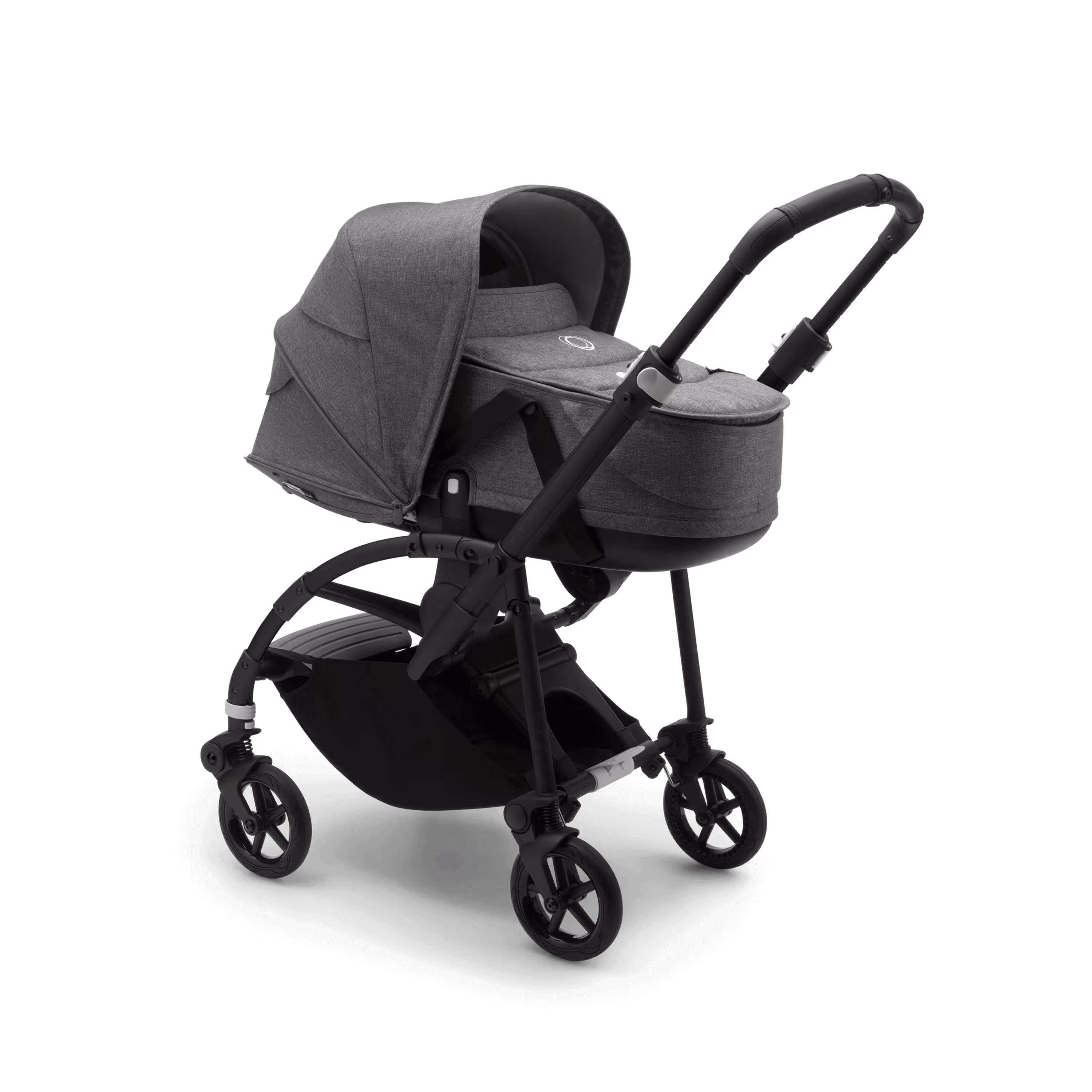 Bugaboo Bee 6 seat stroller grey mélange sun canopy, grey mélange fabrics, black base - Main Modal Image Slide 2 of 3
