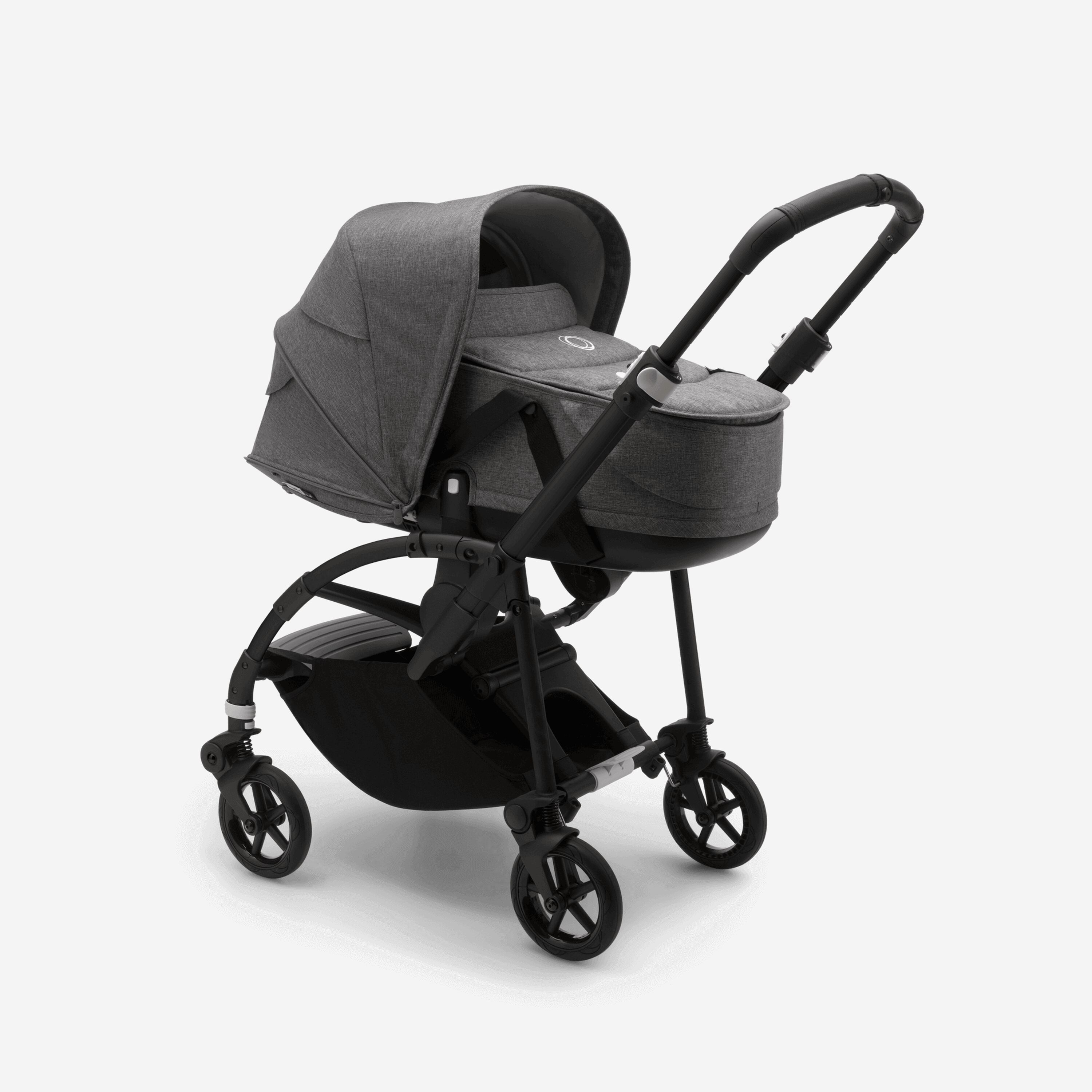Bugaboo Bee 6 seat stroller grey mélange sun canopy, grey mélange fabrics, black base - Main Modal Image Slide 2 of 3