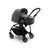 Bugaboo Bee 6 seat stroller grey mélange sun canopy, grey mélange fabrics, black base - Thumbnail Slide 2 of 3