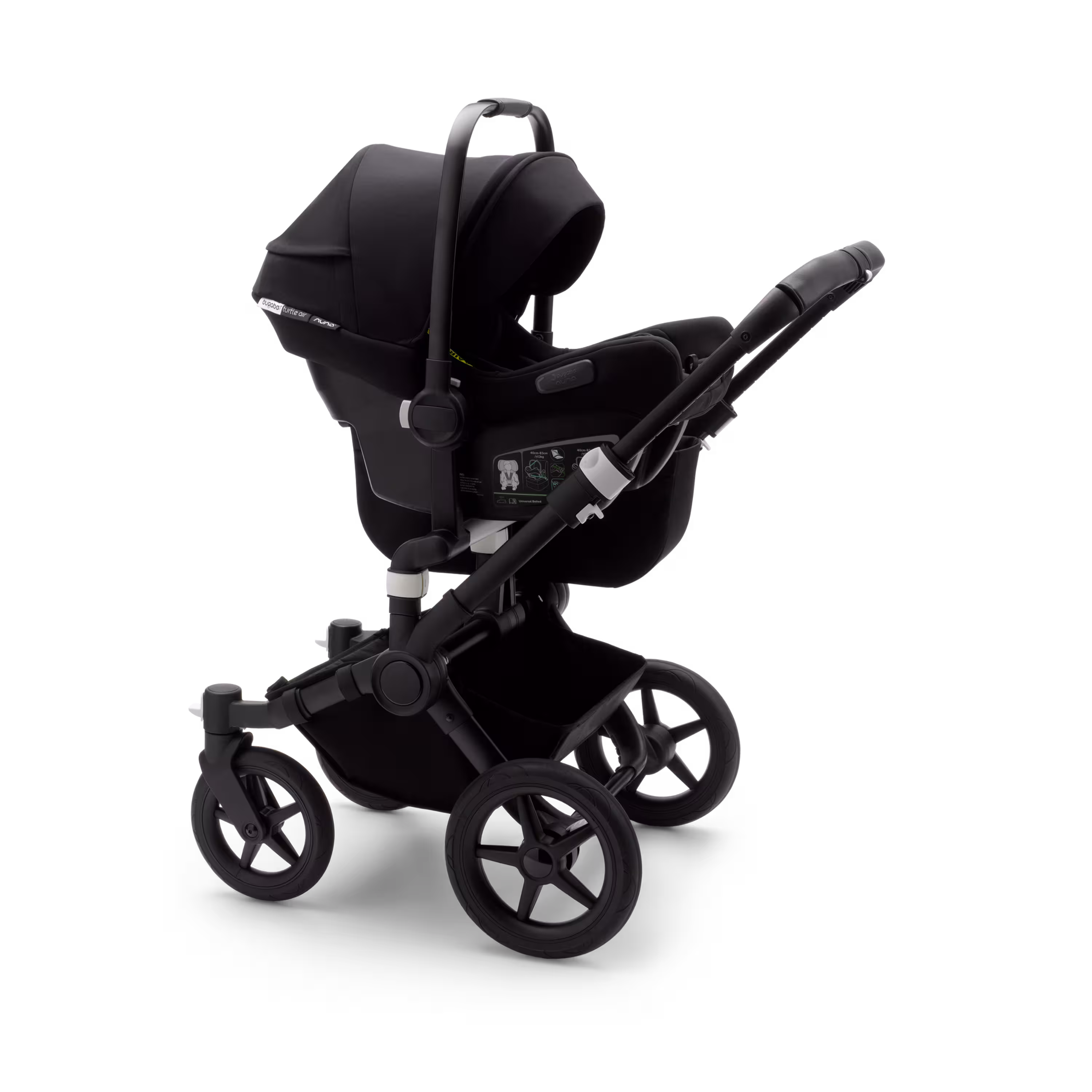 Bugaboo Donkey 3 Mono travel system black sun canopy, black fabrics, black base - Main Modal Image Slide 2 of 16