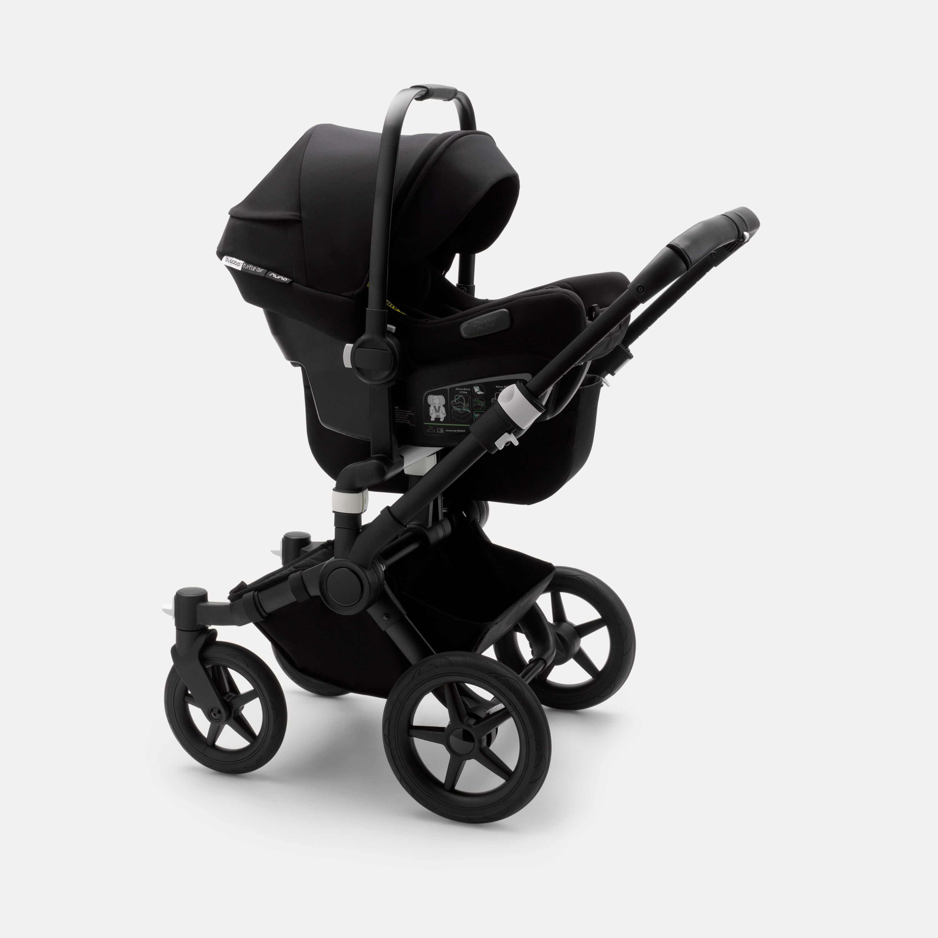 Bugaboo Donkey 3 Mono travel system black sun canopy, black fabrics, black base - Main Modal Image Slide 2 of 16