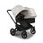 Bugaboo Donkey 5 Duo double stroller black base, midnight black fabrics, misty white sun canopy - Thumbnail Slide 1 of 11