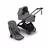 Bugaboo Dragonfly Plus 2-in-1 stroller graphite base, grey melange fabrics, grey melange sun canopy  - Thumbnail Slide 1 of 11