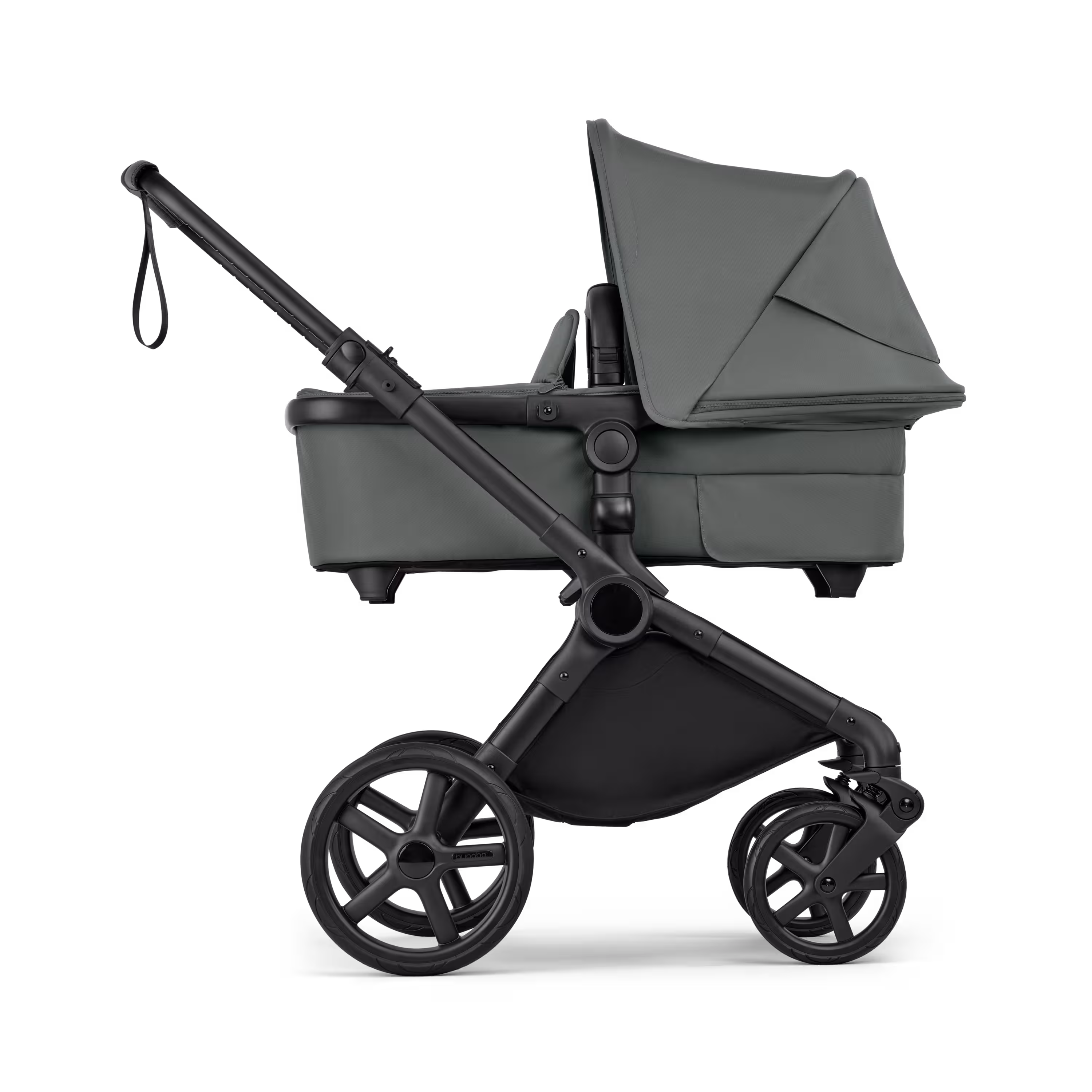 Bugaboo Cub 2-in-1 pushchair black base, forest green fabrics, forest green sun canopy - Main Modal Image Slide 2 of 11