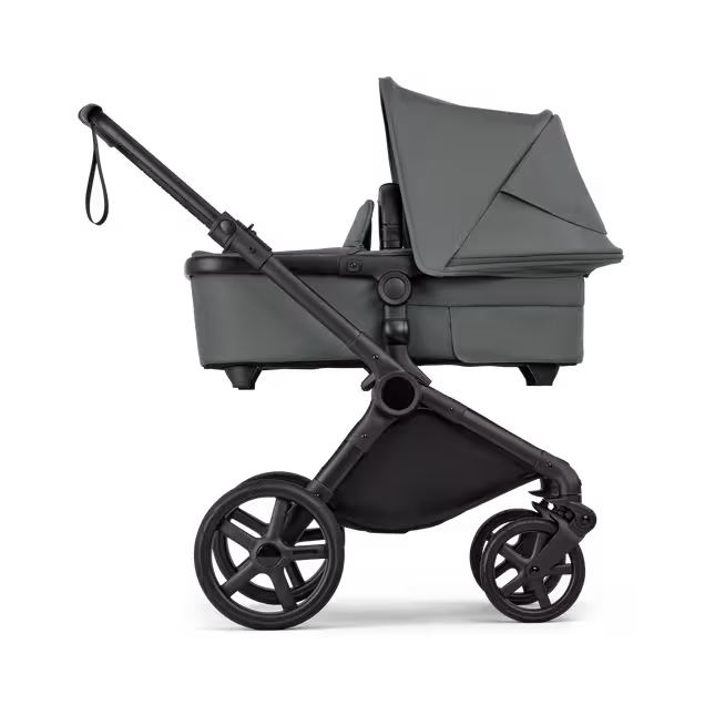 Bugaboo Cub 2-in-1 pushchair black base, forest green fabrics, forest green sun canopy - Main Image Slide 2 of 11