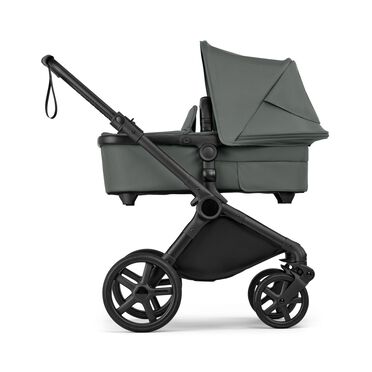 Bugaboo Cub 2-in-1 pushchair black base, forest green fabrics, forest green sun canopy - view 2