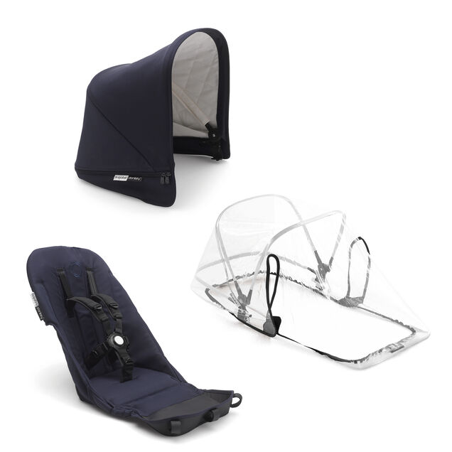 Bugaboo Donkey3 Classic duo fabric set complete DARK NAVY - Main Image Slide 1 of 2