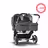 US - Bugaboo D3T stroller bundle aluminum grey melange grey melange - Thumbnail Slide 1 of 6