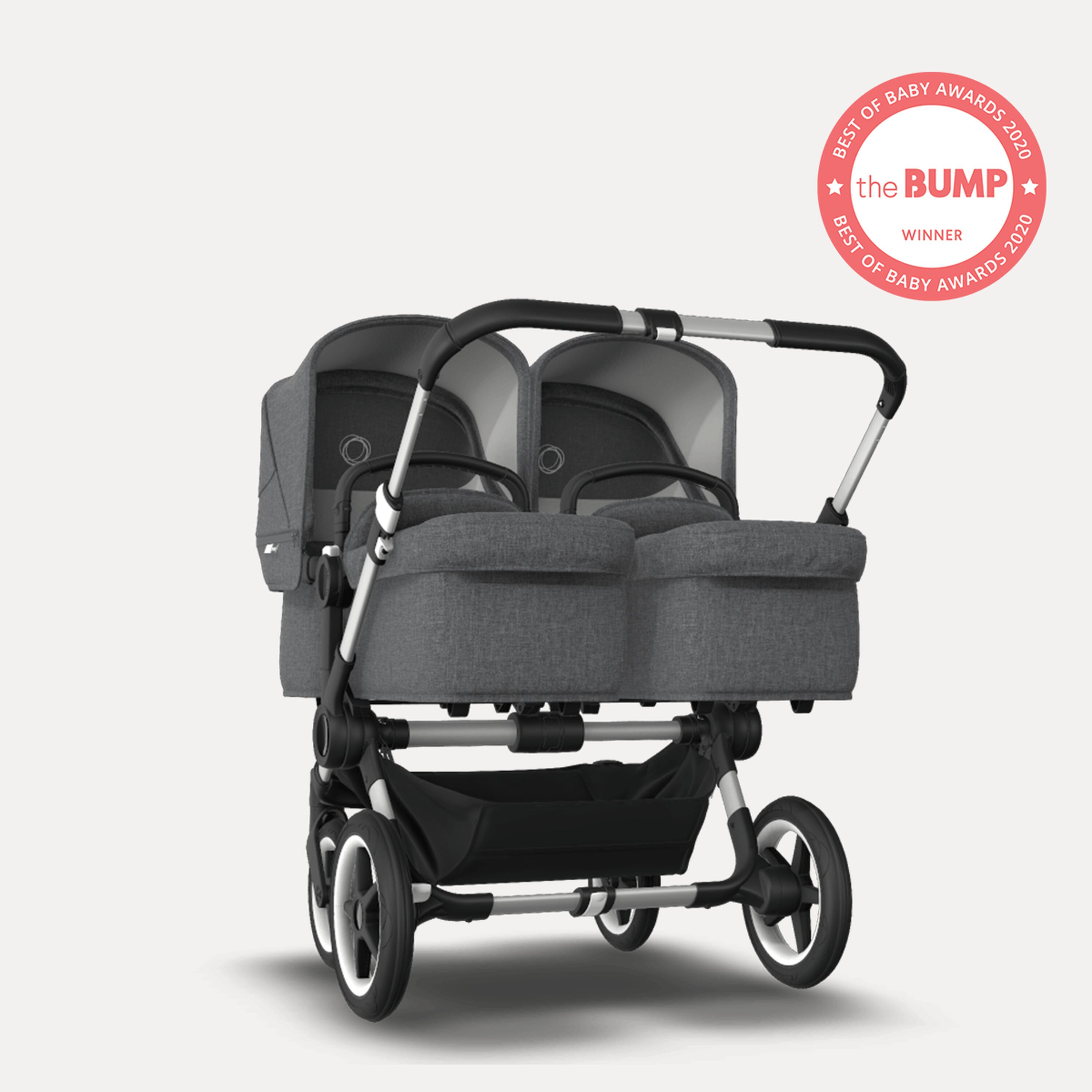 US - Bugaboo D3T stroller bundle aluminum grey melange grey melange - Main Modal Image Slide 1 of 6
