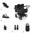 Bugaboo Donkey 6 Twin Unverzichtbare Kinderwagen-Sets - Thumbnail Slide 1 of 6