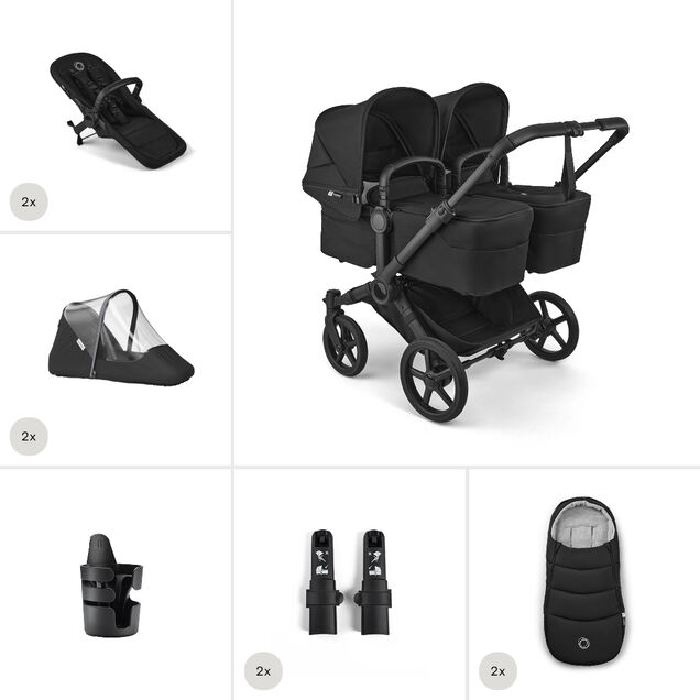 Bugaboo Donkey 6 Twin Unverzichtbare Kinderwagen-Sets - Main Image Slide 1 of 6