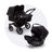 Bugaboo Donkey 3 Twin travel system black sun canopy, black fabrics, black base - Thumbnail Slide 1 of 15