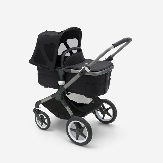 Bugaboo Fox/Cameleon3/Lynx breezy sun canopy v2 MIDNIGHT BLACK - Main Image Slide 4 of 6