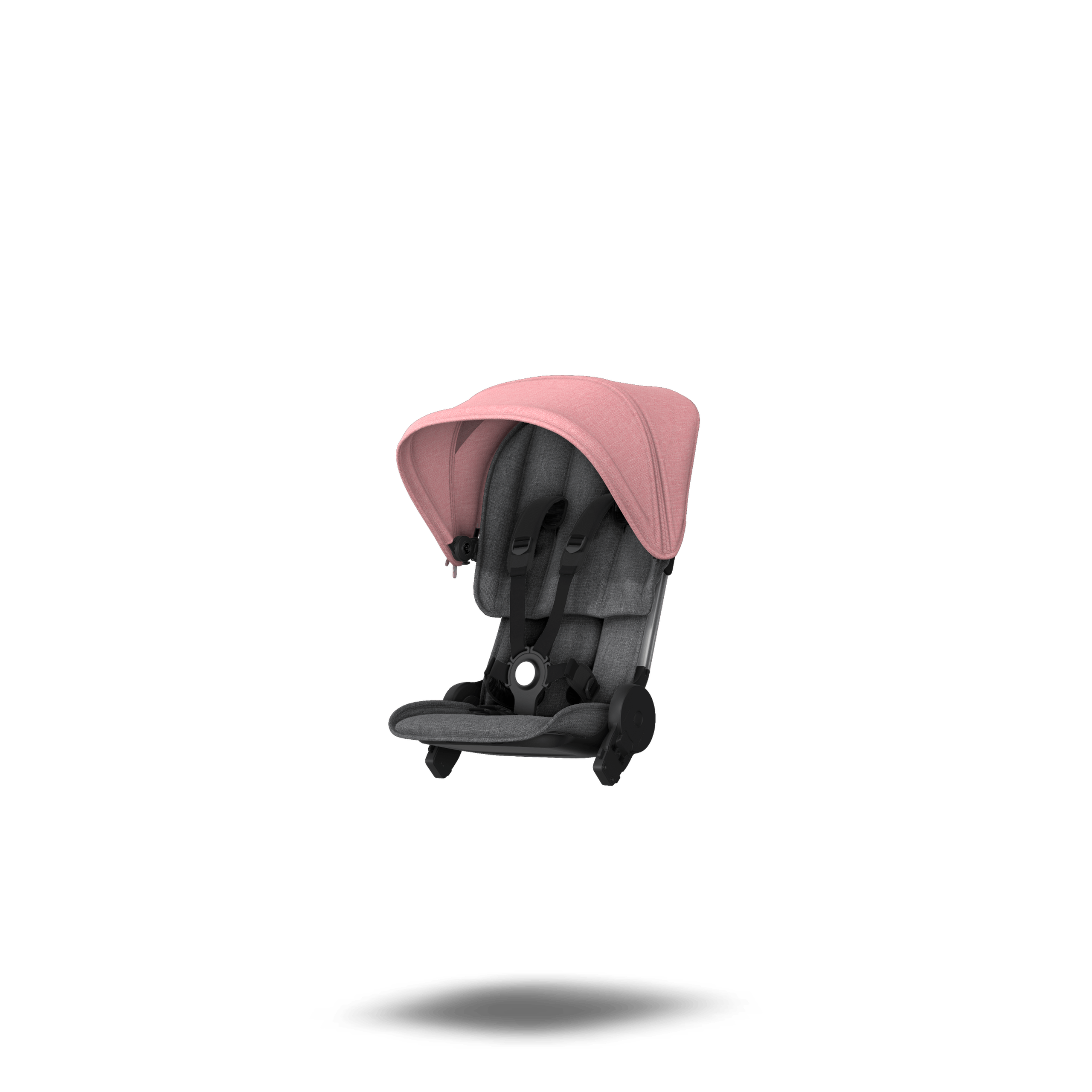Refurbished Bugaboo Ant style set complete GREY MELANGE-PINK MELANGE - Thumbnail Slide 5 van 7