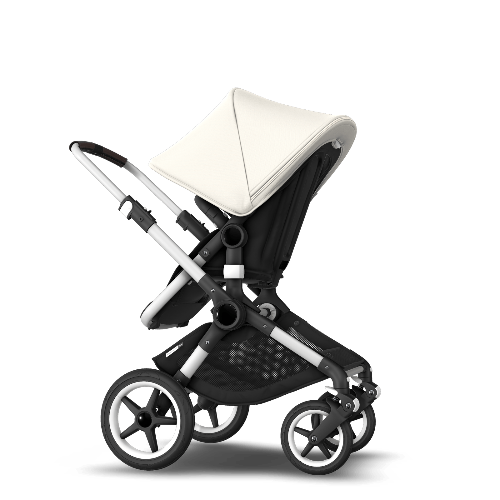 EU - Bugaboo Fox stroller bundle alu black fresh white