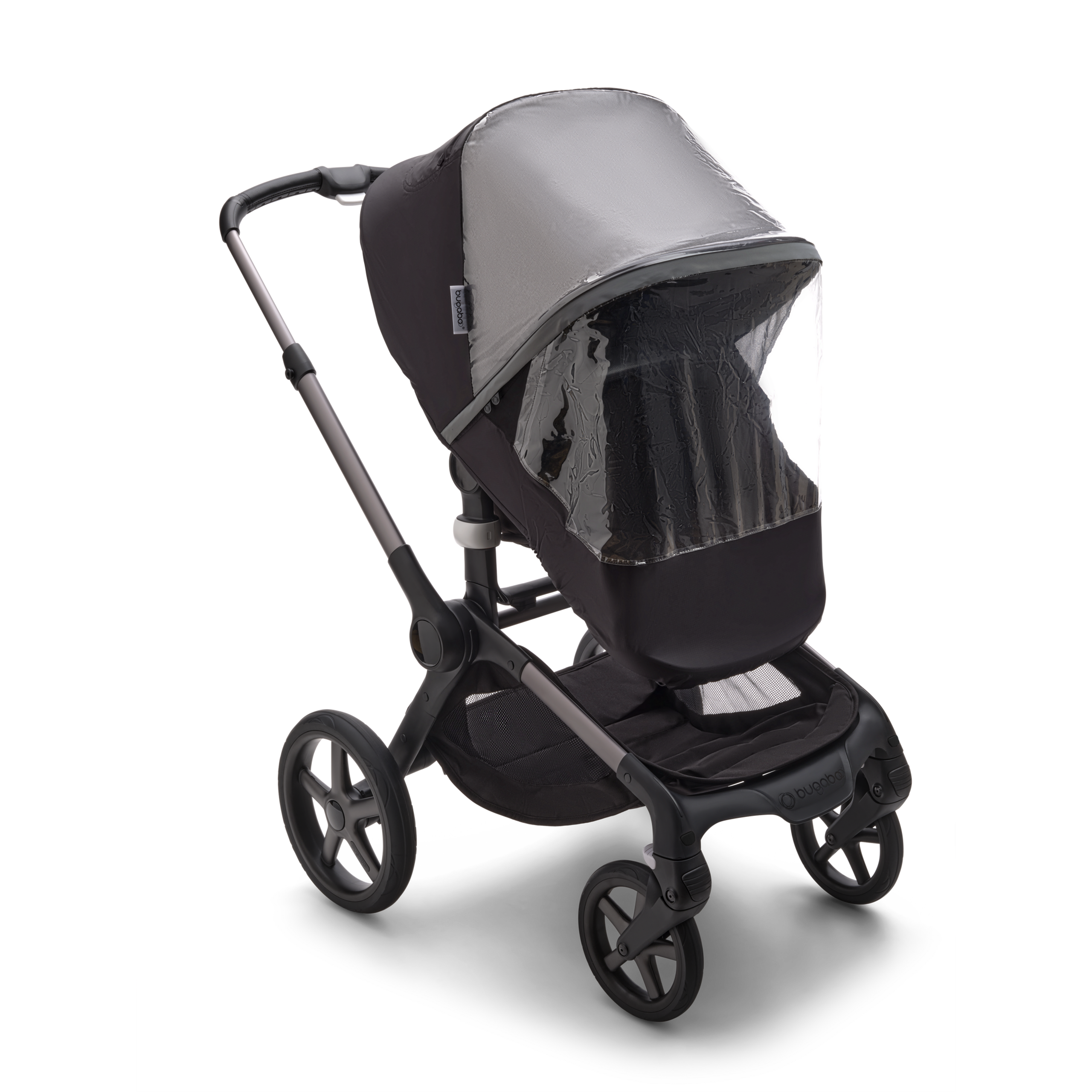 Refurbished Bugaboo Fox/Cameleon high performance raincover BLACK - Thumbnail Slide 3 of 10