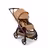 Bugaboo x Stella McCartney Dragonfly Plus seat stroller tobacco brown base, tobacco brown fabrics, tobacco brown sun canopy - Thumbnail Slide 3 of 12