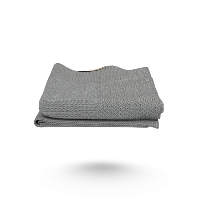 Refurbished Bugaboo Soft Wool Blanket LIGHT GREY MELANGE - Main Image Slide 7 van 10