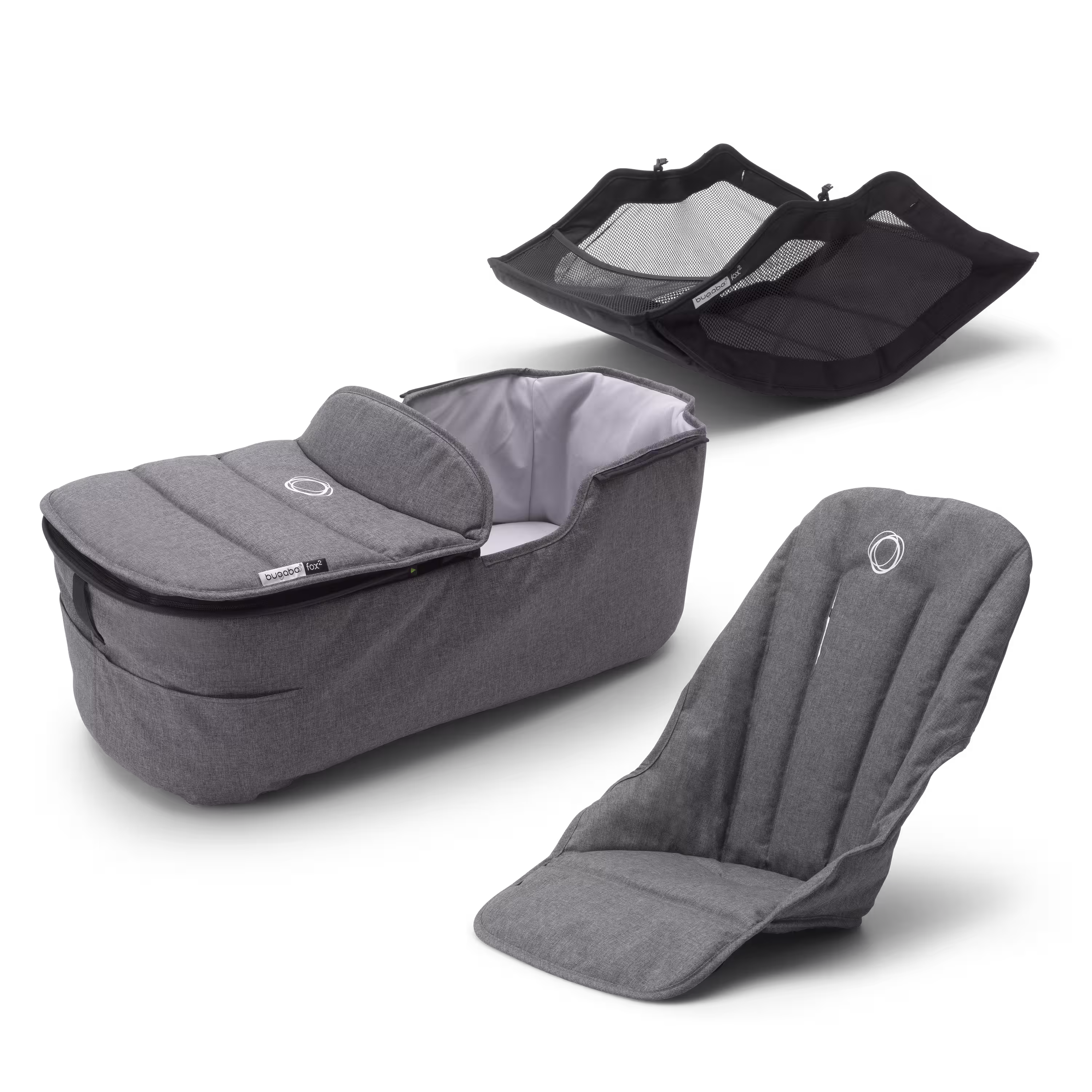 Bugaboo Fox2 style set GREY MELANGE - Main Modal Image Slide 1 of 1