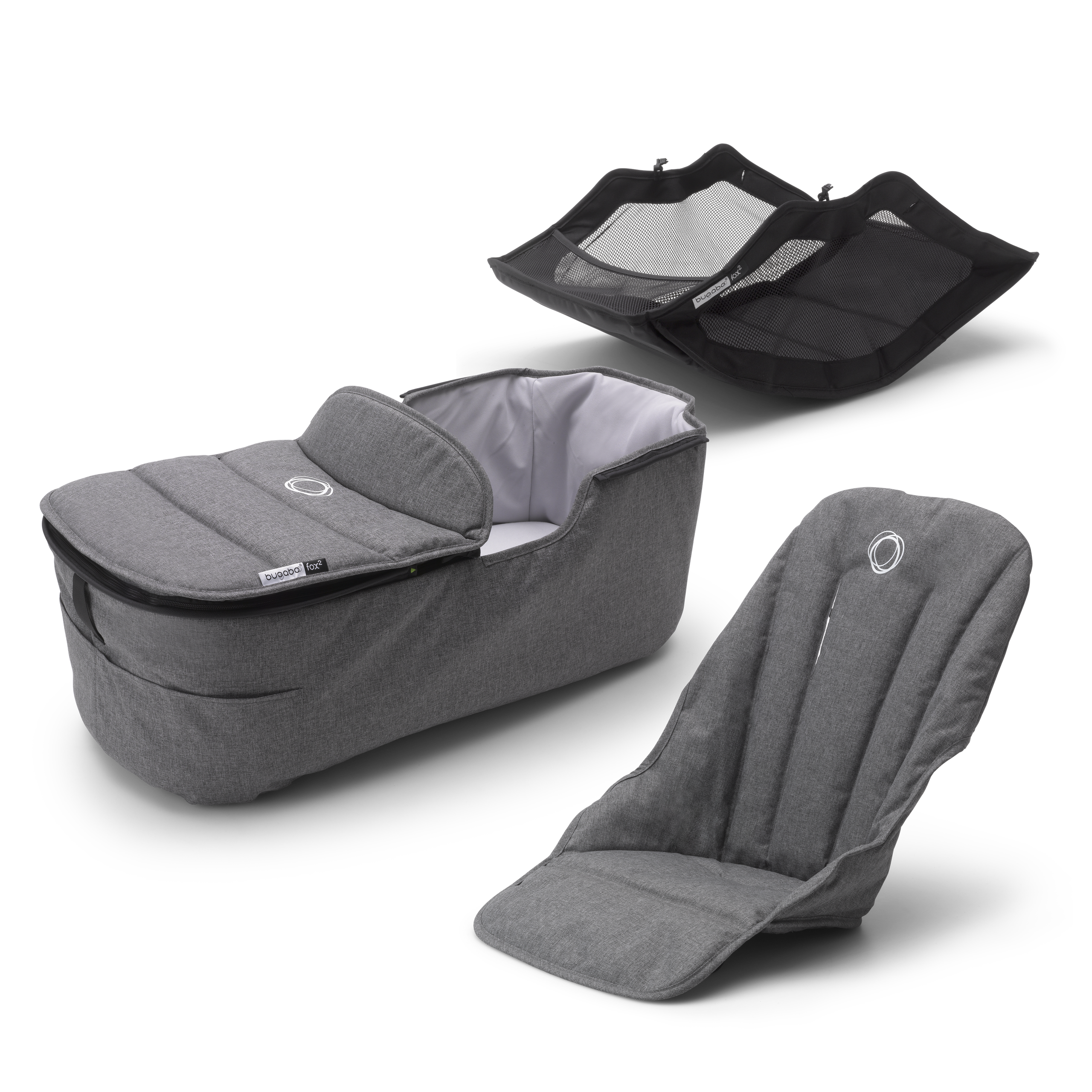 Bugaboo Fox2 style set GREY MELANGE - Thumbnail Slide 1 of 1