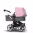 Bugaboo Donkey 3 Twin seat and carrycot pushchair soft pink sun canopy, grey melange fabrics, aluminium base - Thumbnail Slide 4 of 9
