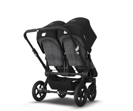 US - Bugaboo D3T stroller bundle black grey melange black